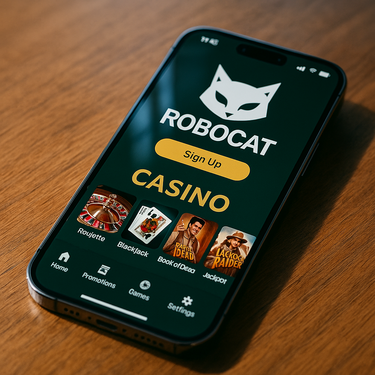 RoboCat Casino - Mobile Platform Screenshot - Responsive Gaming